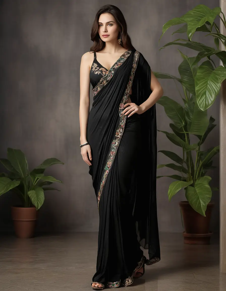 photo of young woman, in soaking wet, drenched clothes,
Stilletto heels, Silk pants, Embroidery,  long black Saree skin tight , Shop ,grope another female , 
enjoying, wet clothes stuck to body,
detailed textures of the wet clothes, wet face, wet plastered hair,
wet, drenched, professional, high-quality details, full body view.
sharp focus, ultra-high pixel detail, realistic, high-quality, full colors, incredibly detailed, 4k, 8k, 16k, hyper-realistic, RAW photo, masterpiece, ultra-detailed, professionally color graded, professional photograph, Straight open  wavy hairstyle , , pear shaped body,  wrist watch, thin necklace t ,  , no make up, 4.6feet tall model , 36b bra size, 